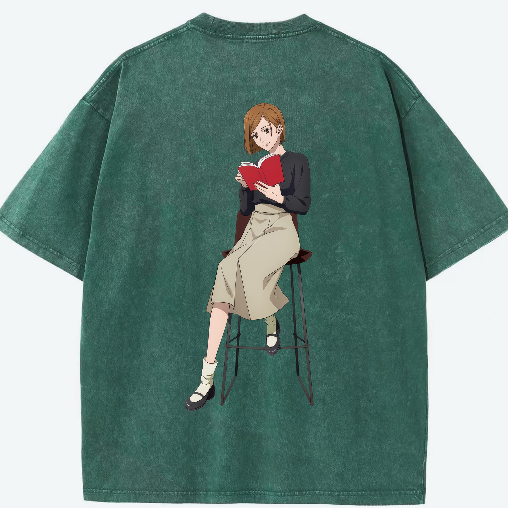 （画像用） 呪術廻戦 Jujutsu Kaisen 綿100% ヴィンテージ風 半袖Tシャツ（背面プリント）